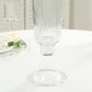 2 Pack Clear Ribbed Glass Trumpet Vases, 26" Tall - Wedding Floral Centerpiece