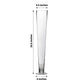 Clear heavy duty trumpet glass vase, 24 inches tall, perfect for floral arrangements.