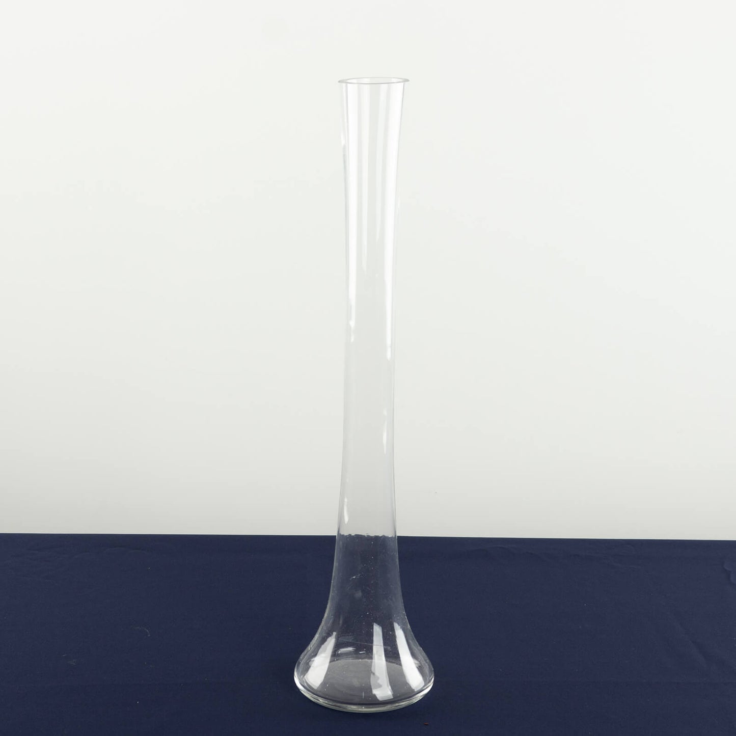 Clear heavy duty glass Eiffel Tower vase, 20" tall centerpiece.
