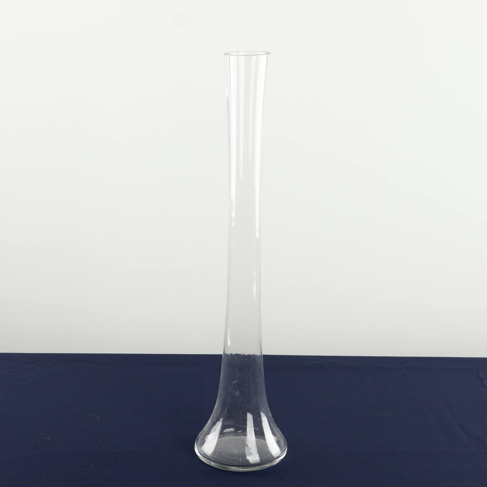 Clear heavy duty glass Eiffel Tower vase, 20" tall centerpiece.