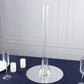 Clear heavy duty glass Eiffel Tower vase, 24" tall, perfect for centerpieces.