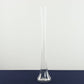 Clear glass Eiffel Tower vase, 24" tall, skinny bud vase centerpiece.