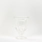 2 Pack Clear Glass Pedestal Flower Vases in Classic Roman Urn Style, 6" Mini Floral Vase Table Centerpieces