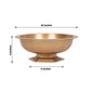 3 Pack Gold Roman Style Footed Compote Flower Bowl Vase, 10" Round Decorative Plastic Pedestal Vase Table Centerpiece