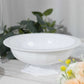 3 Pack White Roman Style Footed Compote Flower Bowl Vase, 10" Round Decorative Plastic Pedestal Vase Table Centerpiece