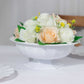 3 Pack White Roman Style Footed Compote Flower Bowl Vase, 10" Round Decorative Plastic Pedestal Vase Table Centerpiece