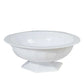 3 Pack White Roman Style Footed Compote Flower Bowl Vase, 10" Round Decorative Plastic Pedestal Vase Table Centerpiece