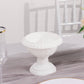 4 Pack White Roman Style Plastic Urn Planter Flower Pots, Classic Floral Pedestal Vase Table Centerpieces - 6"