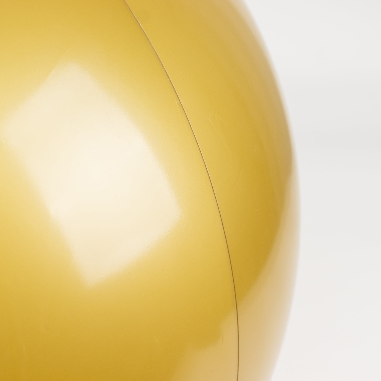 Inflatable gold decorative ball, lightweight and fun for pools and parties.