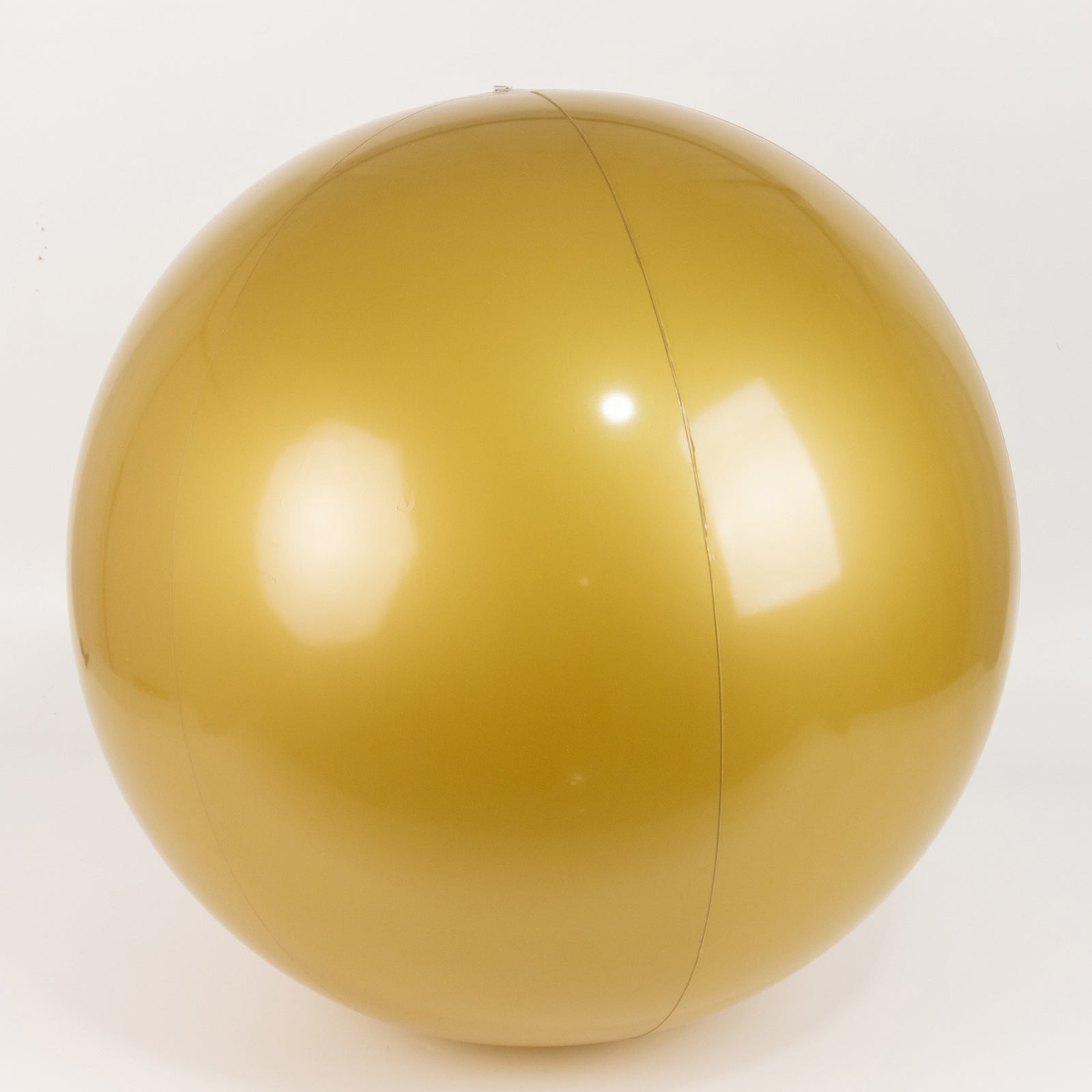 24" inflatable gold decorative ball, perfect for pool and party fun.