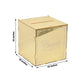 10" Gold Mirror Acrylic Wedding Card Box with Slot - Wishing Well Money Box for Reception, Graduation, and Events