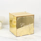 10" Gold Mirror Acrylic Wedding Card Box with Slot - Wishing Well Money Box for Reception, Graduation, and Events