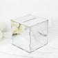 10" Silver Mirror Acrylic Wedding Card Box with Slot - Wishing Well Money Box for Reception, Graduation, and Events