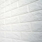 White foam brick 3D wall tile panels covering 58sq.ft.