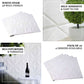 White foam 3D self-adhesive wall panels in French design, pack of 10.