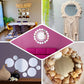 12 Pack of round mirror wall stickers in silver for home decor.