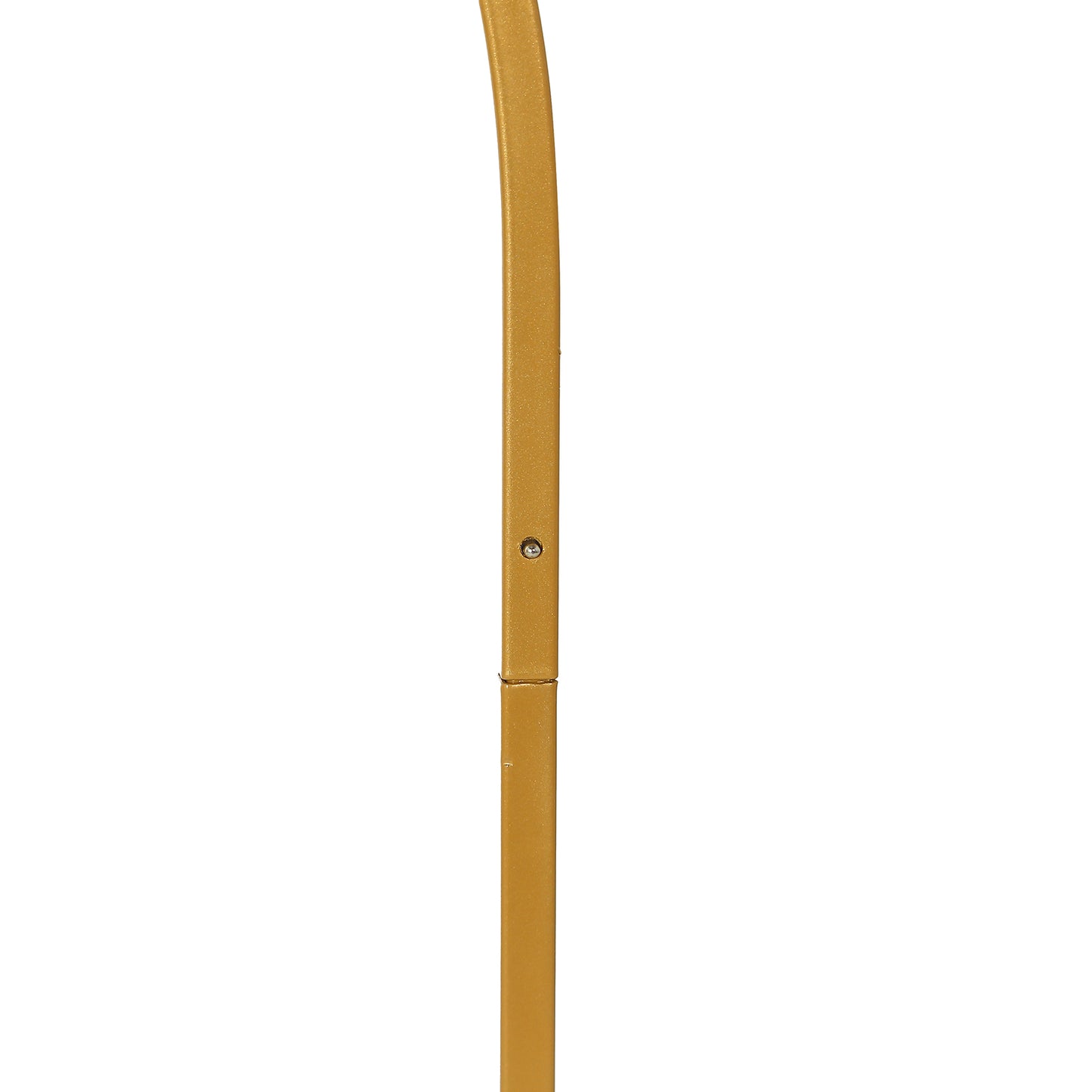 Gold Chiara Arch Wedding Cake Display Stand with Rounded Top and Detachable Base.