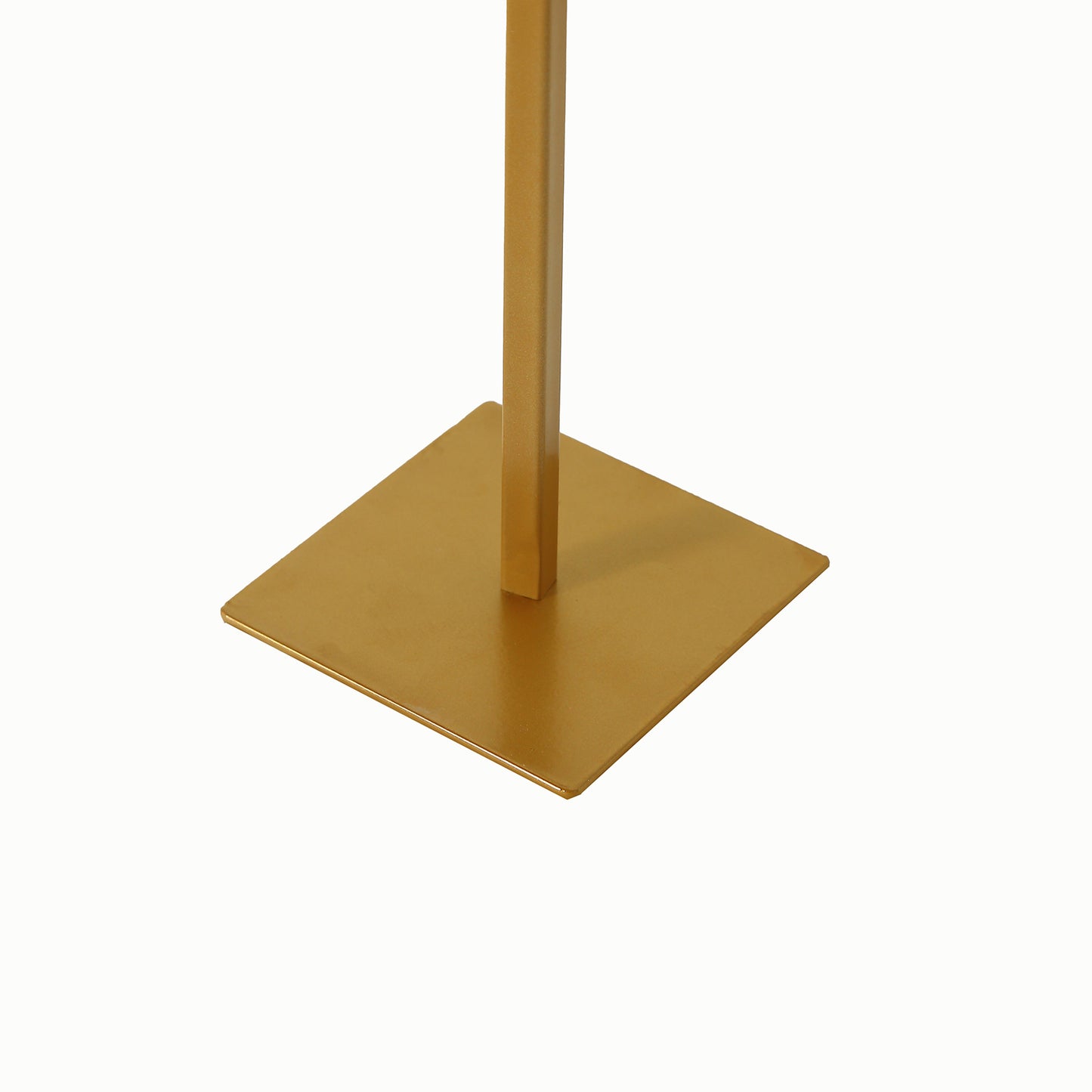 35" Gold Metal Chiara Arch Wedding Cake Display Stand with Rounded Top, Flower Balloon Frame Table Centerpiece with Detachable Base