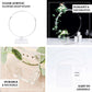 26" Clear Acrylic Table Wedding Arch Hoop Stand Centerpiece, Round Wreath Tabletop Decor