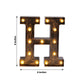 Antique Black Industrial Style LED Marquee Alphabet Letter Sign "H", 9" Vintage Style Light Up Letter