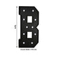 Giant LED Marquee Light Up Letter "B", Black 4ft Pre-Cut Foam Board with 10 Warm White Battery Operated LEDs, Glue Gun and Sticks