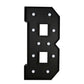 Giant LED Marquee Light Up Letter "B", Black 4ft Pre-Cut Foam Board with 10 Warm White Battery Operated LEDs, Glue Gun and Sticks