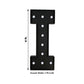 Giant LED Marquee Light Up Letter "I", Black 4ft Pre-Cut Foam Board with 10 Warm White Battery Operated LEDs, Glue Gun and Sticks