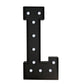 Giant LED Marquee Light Up Letter "L", Black 4ft Pre-Cut Foam Board with 10 Warm White Battery Operated LEDs, Glue Gun and Sticks