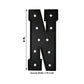 Giant LED Marquee Light Up Letter "N", Black 4ft Pre-Cut Foam Board with 10 Warm White Battery Operated LEDs, Glue Gun and Sticks