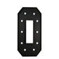 Giant LED Marquee Light Up Letter "O", Black 4ft Pre-Cut Foam Board with 10 Warm White Battery Operated LEDs, Glue Gun and Sticks
