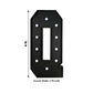 Giant LED Marquee Light Up Letter "Q", Black 4ft Pre-Cut Foam Board with 10 Warm White Battery Operated LEDs, Glue Gun and Sticks