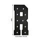 Giant LED Marquee Light Up Letter "R", Black 4ft Pre-Cut Foam Board with 10 Warm White Battery Operated LEDs, Glue Gun and Sticks