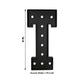 Giant LED Marquee Light Up Letter "T", Black 4ft Pre-Cut Foam Board with 10 Warm White Battery Operated LEDs, Glue Gun and Sticks