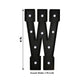 Giant LED Marquee Light Up Letter "W", Black 4ft Pre-Cut Foam Board with 10 Warm White Battery Operated LEDs, Glue Gun and Sticks