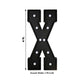 Giant LED Marquee Light Up Letter "X", Black 4ft Pre-Cut Foam Board with 10 Warm White Battery Operated LEDs, Glue Gun and Sticks