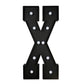Giant LED Marquee Light Up Letter "X", Black 4ft Pre-Cut Foam Board with 10 Warm White Battery Operated LEDs, Glue Gun and Sticks