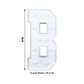 Giant LED Marquee Light Up Letter "B", White 4ft Pre-Cut Foam Board with 10 Warm White Battery Operated LEDs, Glue Gun and Sticks