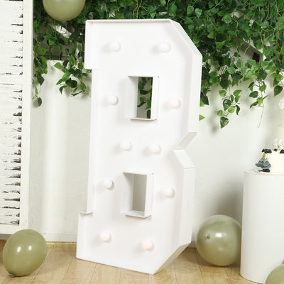 4ft White Marquee Light Up Letters