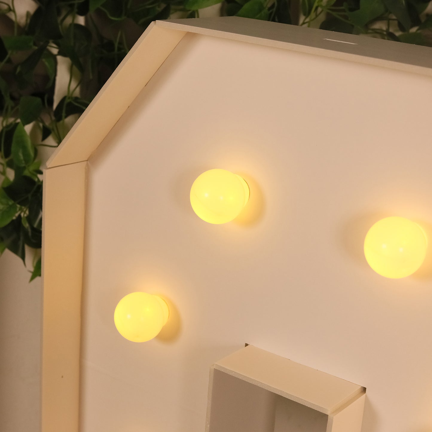 Giant LED Marquee Light Up Letter "C", White 4ft Pre-Cut Foam Board with 10 Warm White Battery Operated LEDs, Glue Gun and Sticks