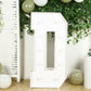 Giant LED Marquee Light Up Letter "D", White 4ft Pre-Cut Foam Board with 10 Warm White Battery Operated LEDs, Glue Gun and Sticks