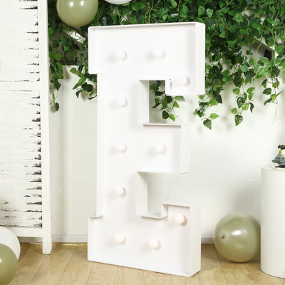 4ft White Marquee Light Up Letters