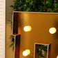 Giant LED Marquee Light Up Letter "R", Gold 4ft Pre-Cut Foam Board with 10 Warm White Battery Operated LEDs, Glue Gun and Sticks