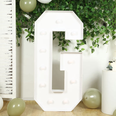 4ft White Marquee Light Up Letters