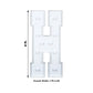 Giant LED Marquee Light Up Letter "H", White 4ft Pre-Cut Foam Board with 10 Warm White Battery Operated LEDs, Glue Gun and Sticks