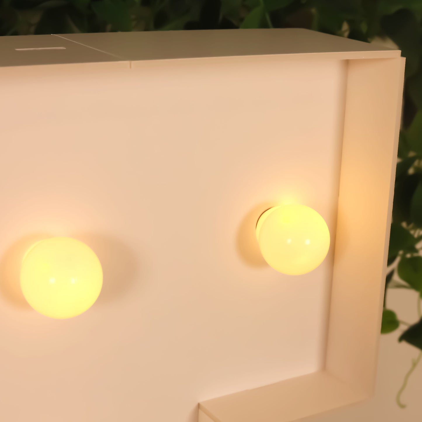 Giant LED Marquee Light Up Letter "I", White 4ft Pre-Cut Foam Board with 10 Warm White Battery Operated LEDs, Glue Gun and Sticks