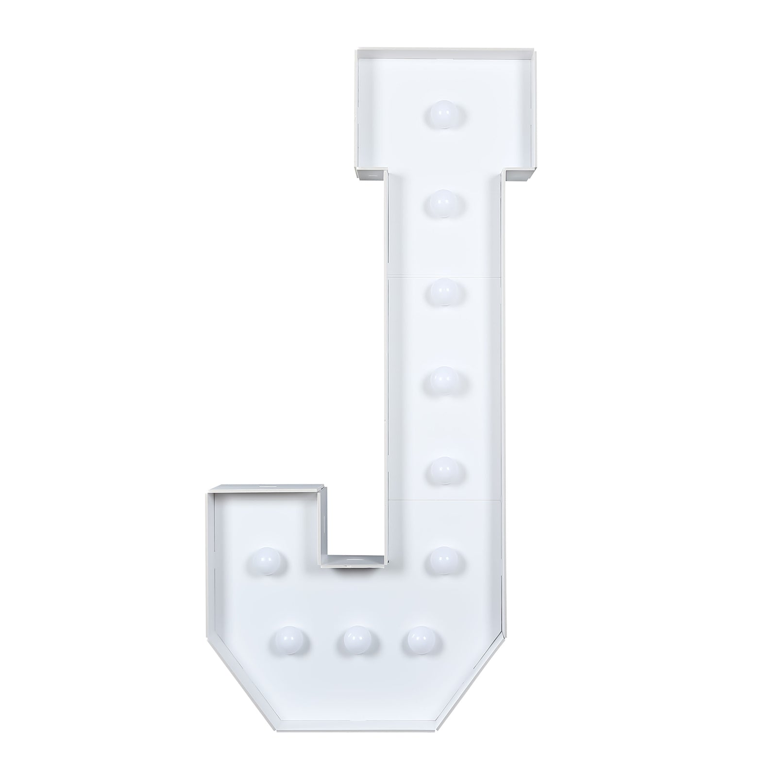 12pk 4ft White LED Marquee Letter J Kit | TCFLinen