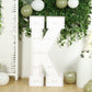 Giant LED Marquee Light Up Letter "K", White 4ft Pre-Cut Foam Board with 10 Warm White Battery Operated LEDs, Glue Gun and Sticks