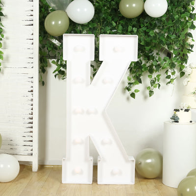 4ft White Marquee Light Up Letters
