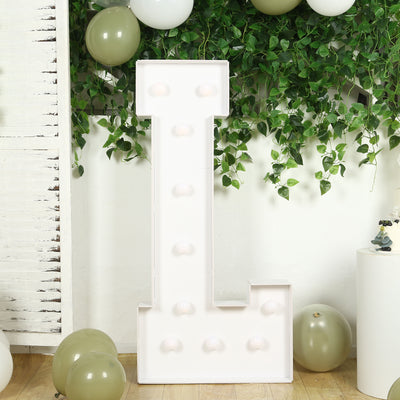 4ft White Marquee Light Up Letters