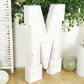 Giant LED Marquee Light Up Letter "M", White 4ft Pre-Cut Foam Board with 10 Warm White Battery Operated LEDs, Glue Gun and Sticks